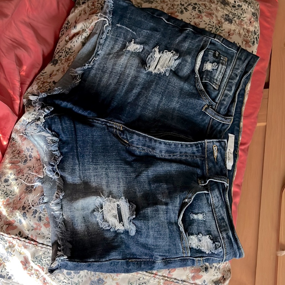 Denim shorts